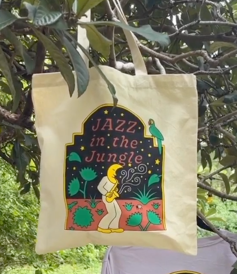 Jazz in the Jungle Tote